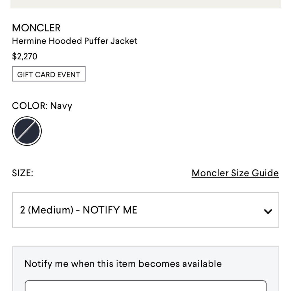 Moncler Hermine Hooded Puffer Jacket Size 2 (Medium) - Picture 9 of 9